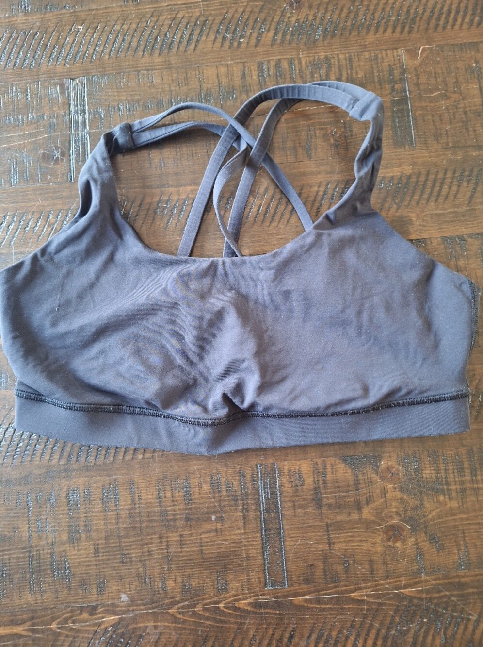 Lululemon Black Strappy Sports Bra